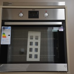 Фурна с индукционен плот за вграждане AEG BES33101ZM