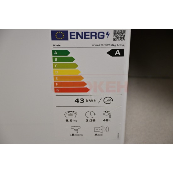 Пералня MIELE WWA120 WCS W1 Active – 8 кг, 1400 оборота, клас A, CapDosing и AddLoad