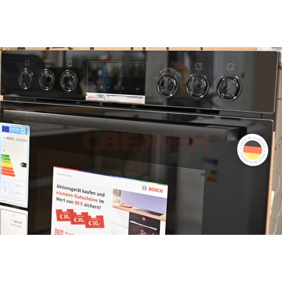 Комплект BOSCH HEB578BB4 с вагонно отваряне и индукционен плот NIF645CB5E