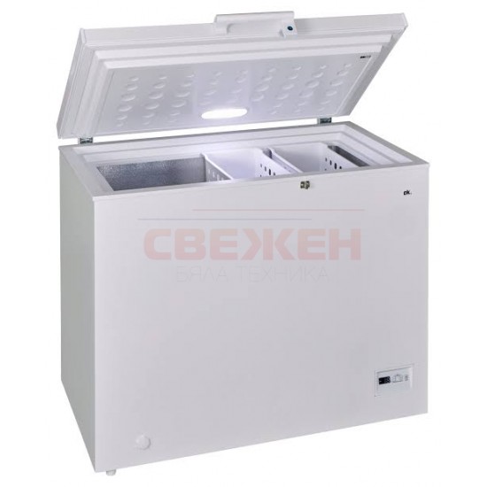 Фризер ракла OK. OFZ 141 C W – 198 л, клас C, 126 kWh/год. и бързо замразяване