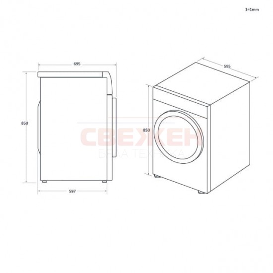 Сушилня HAIER HD90-A3Q397U1-S X Series 11 – 9 кг, термопомпа, I-Refresh Pro и Wi-Fi