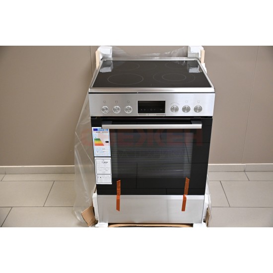 Свободностояща печка BOSCH HKS79U250 Serie 6 – пиролиза, телескопични водачи и 63 л фурна Свободностояща печка BOSCH HKS79U250 Serie 6 – пиролиза, телескопични водачи и 63 л фурна